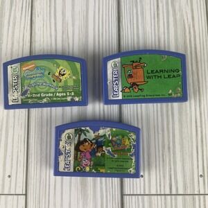 Leapfrog Leapster Lot of 3 Assorted Learning Game Cartridges‎ Untested